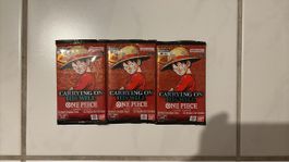 3x OPTCG Booster Carrying on his will