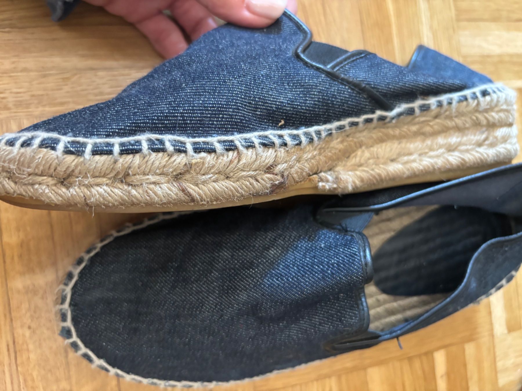 Zara Scarpe da donna: Espadrilles en jeans Zara – Usato da Genève venduto da bha_jcf5