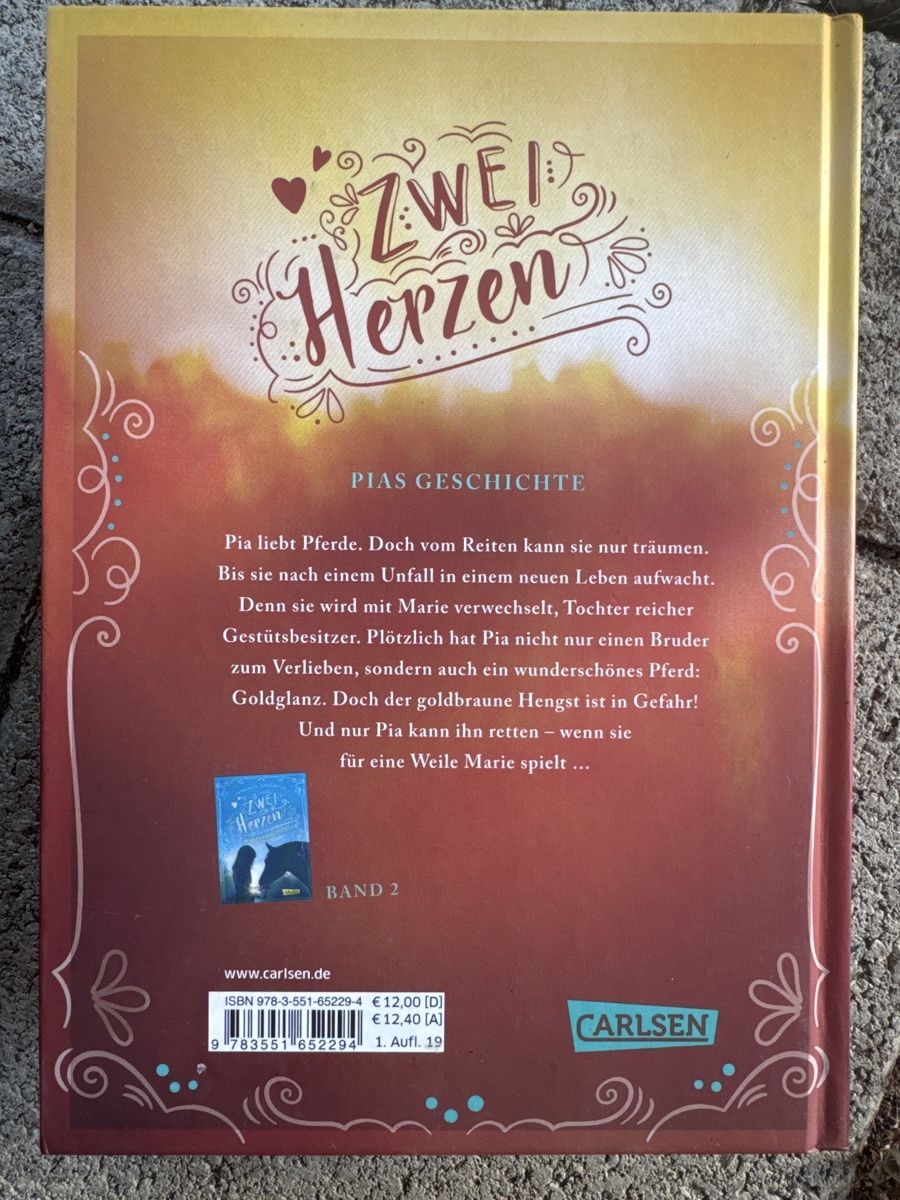 Libri: Zwei Herzen von Sabrina J. Kirschner – Usato da Elsau venduto da CTN20 1