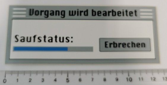 Aufkleber: Saufstatus   (Aufkleber, PVC) – Neu und originalverpackt aus Wilen b. Wollerau von morethanmusic