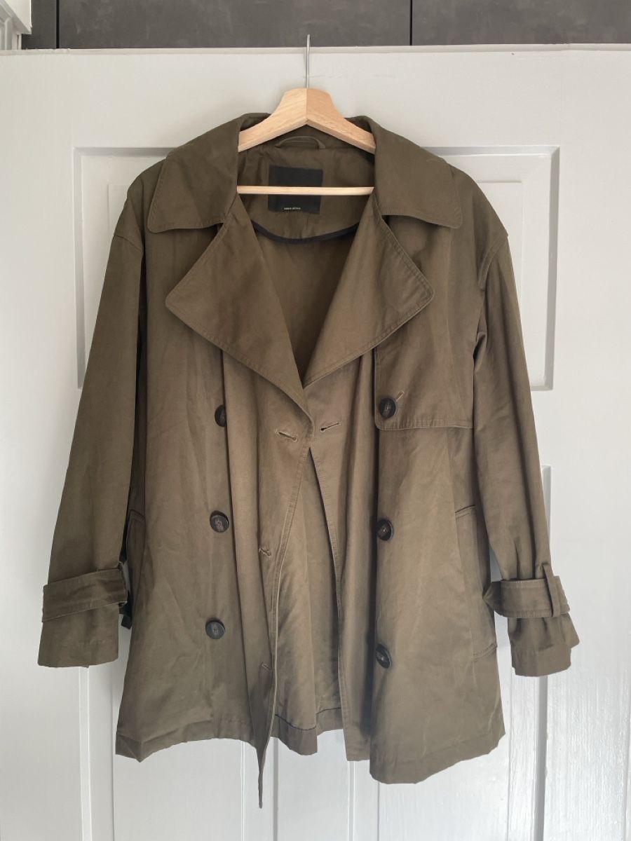 Massimo Dutti Giacche: Massimo Dutti Trench Coat olive – Nuovo (secondo la descrizione) da Zürich venduto da M500ZH