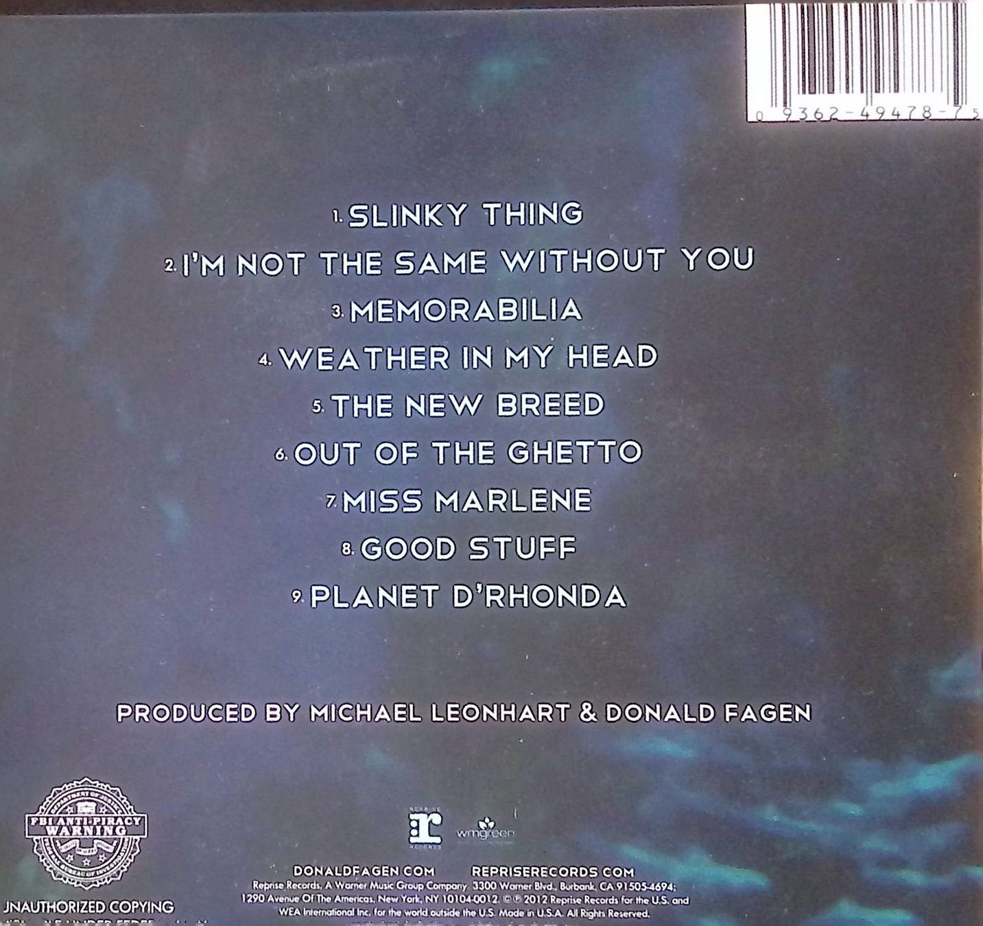 CDs: Sunken Condos - Donald Fagen – Gebraucht aus Russo von JazzSammler 2