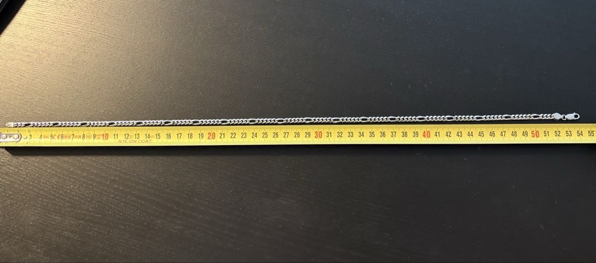925 Silberkette 32.35g Panzer / Figaro 55cm 5mm - ab 1.- Fr. (Gebraucht ...