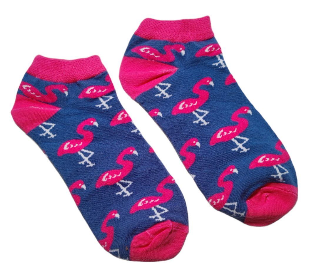 Calze: Sneaker-Socken Flamingos – Nuovo e nell'imballaggio originale da Zürich venduto da amysmith