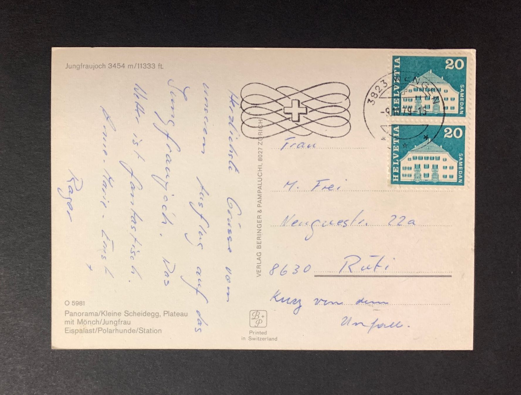 Cartoline postali: AK Jungfraujoch – Usato da Goldau venduto da artelier1 1