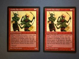 2x Goblin Recruiter // Visions // Magic