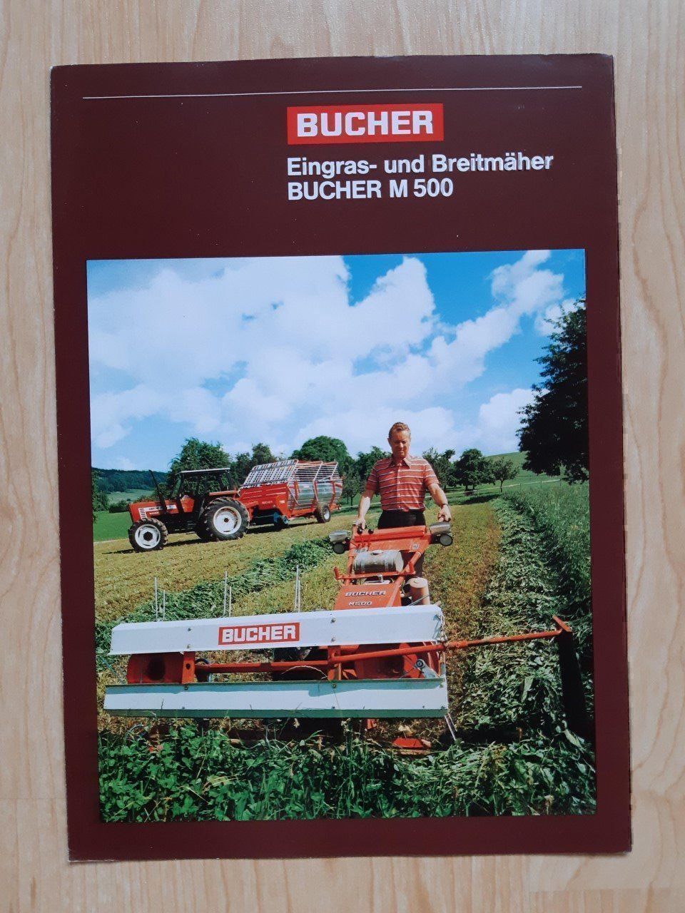 Traktoren: Bucher M500 Motormäher Prospekt – Gebraucht aus Dürnten von Bachtel84