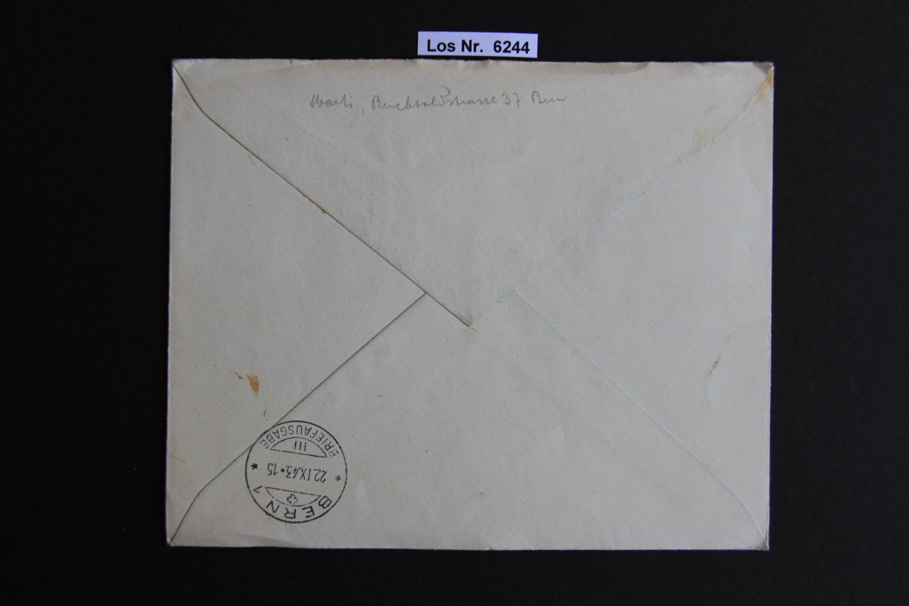Tutti i francobolli: CH Brief mit Sonderstempel 1943                     Los 6244 – Usato da Volken venduto da jukon65 1
