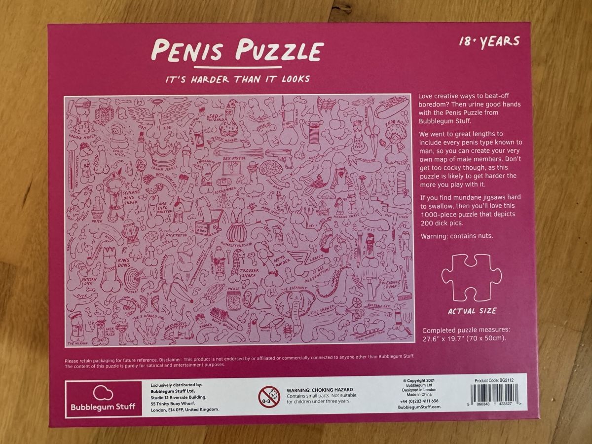 Puzzles: Penis Puzzle 1000 Teile Neu – Neuf (Voir description) à Bolligen par surfingirl 3