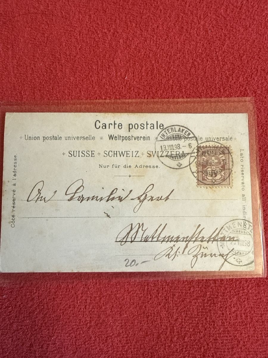 Cartoline postali: Alte Ansichtskarte Interlaken Schweiz, Top Zustand! – Usato da St. Antönien venduto da and_75rc 1