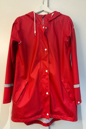 Rote Regenjacke für Damen - weather report