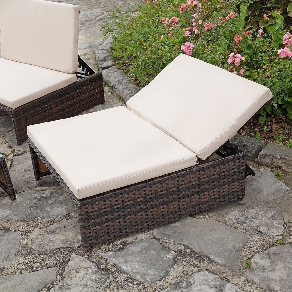 Set di tavolo e panche: Polyrattan Gartenset - 2 Sessel + Tisch – Nuovo e nell'imballaggio originale da Bottighofen venduto da zaap 2