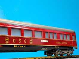 Fleischmann 1411 _ Speisewagen DSG 17409 __ blech US Zone H0