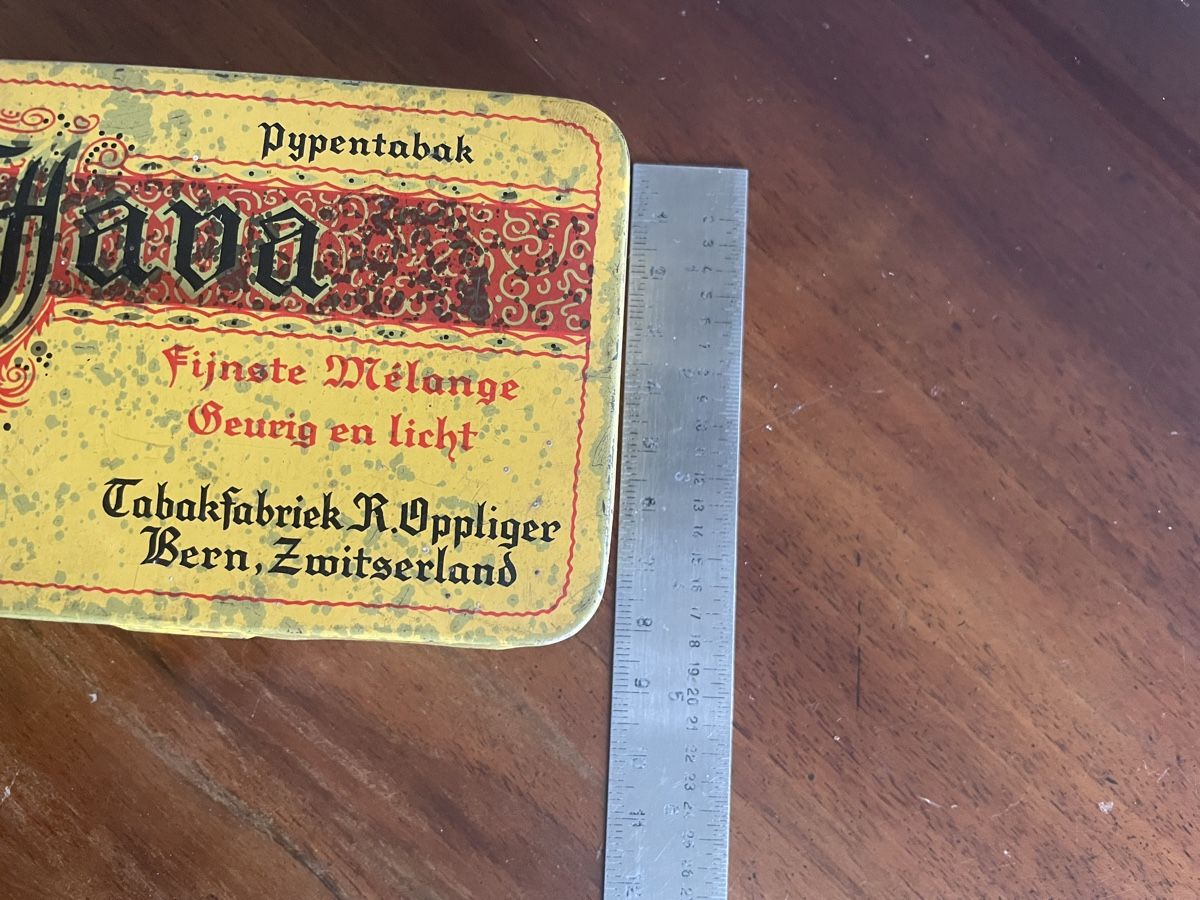 Tabak: Antike Blechdose Java Pfeifentabak Bern Oppliger – Gebraucht aus Zürich von mimikiki100 4