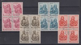 Schweiz 1961: Evangelisten 4erblockserie - Kat. 145.--