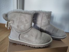 UGG Winterstiefel Lammfell "Selene" oyster-grau Gr. 36