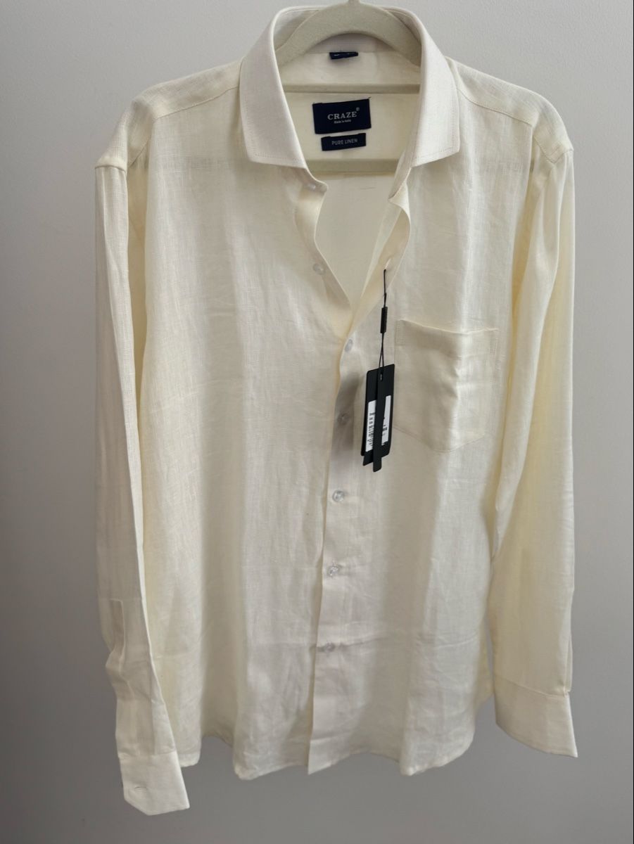 Hemden: Linen Hemd  – Neu und originalverpackt aus Zürich von di_archive