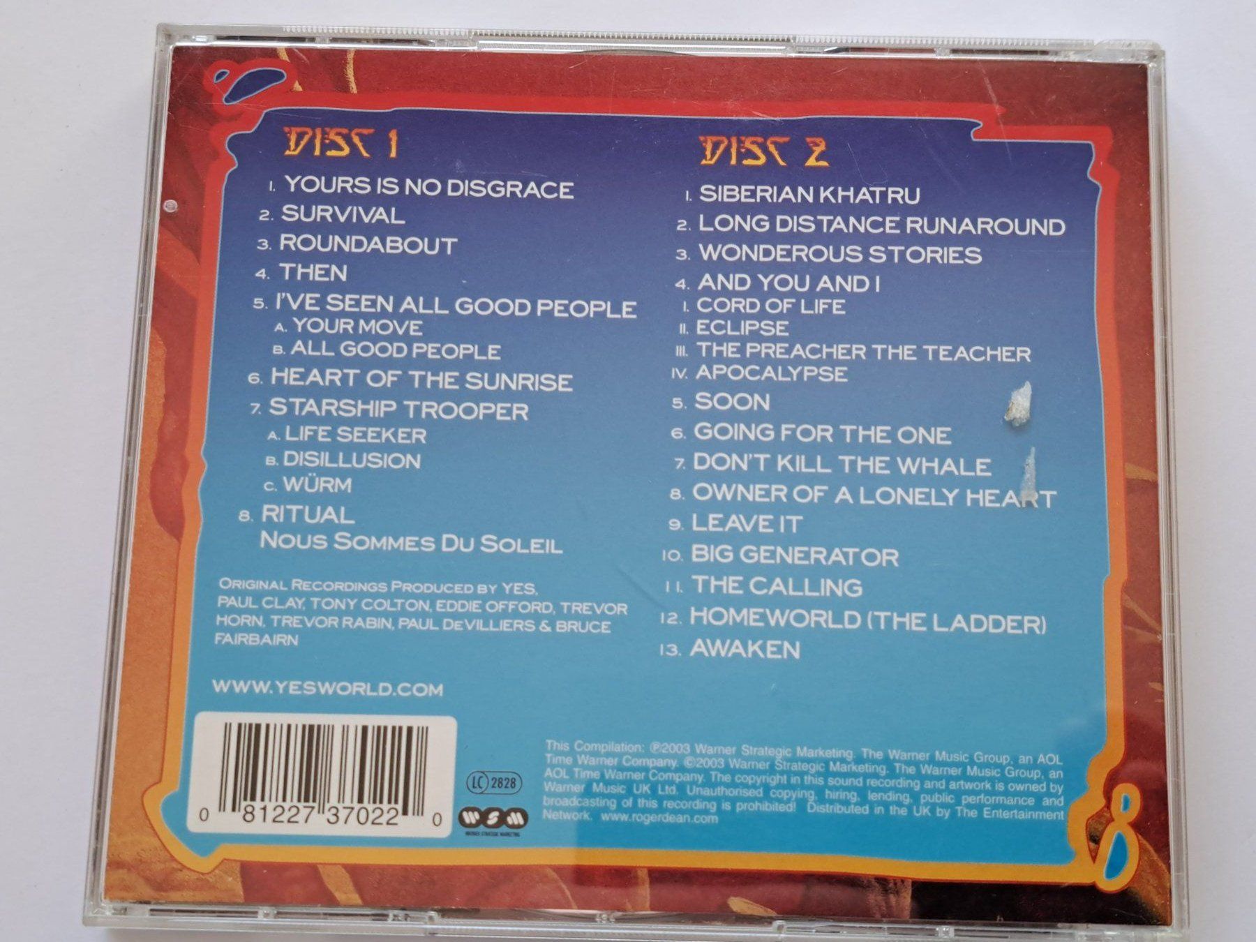 CDs: CD The Ultimate Yes 35th Anniversary – D'occasion à Pully par bro_n52j 1
