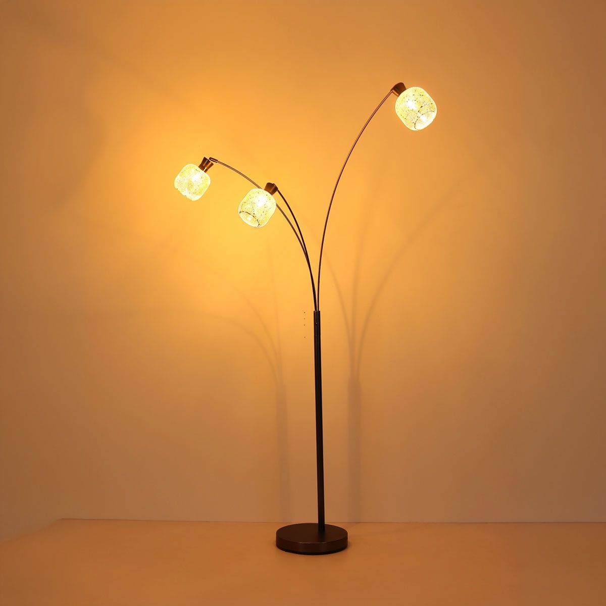Lampade: Stehleuchte, Metall, Glas, 201 cm Höhe – Nuovo (secondo la descrizione) da Kreuzlingen venduto da Smart-Light 2