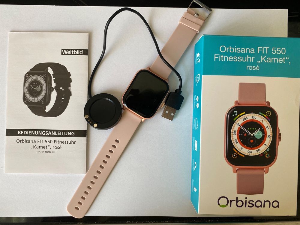 Smartwatch Weltbild Uhr Blutdruck Fitnessuhr Orbisana FIT 550
