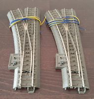MÄRKLIN: 2 X C-GLEIS WEICHEN LINKS MIT ANTRIEB