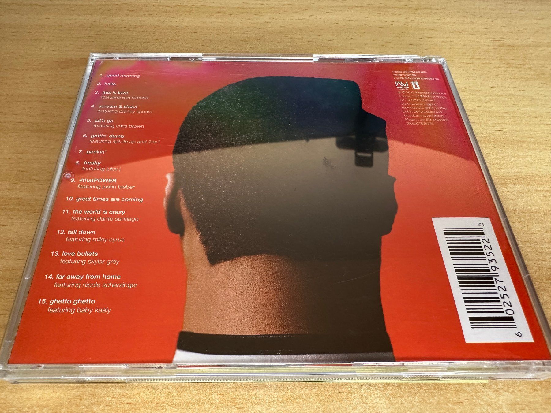 CD: will.i.am – #willpower – Usato da Rikon im Tösstal venduto da Alpenmutz 1