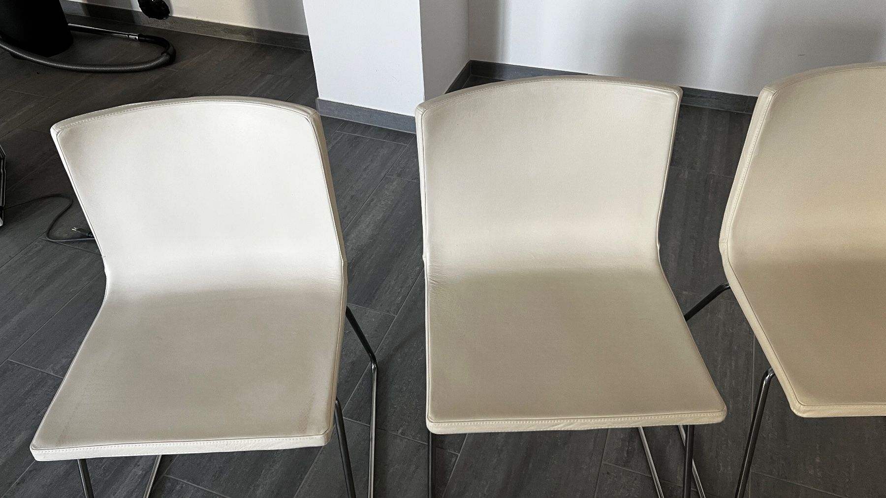 Ikea Sedie: 6 IKEA BERNHARD Lederstühle weiss – Usato da Uster venduto da flow-n-retro 3