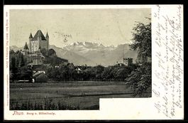 AK Thun, Burg u. Blümlisalp