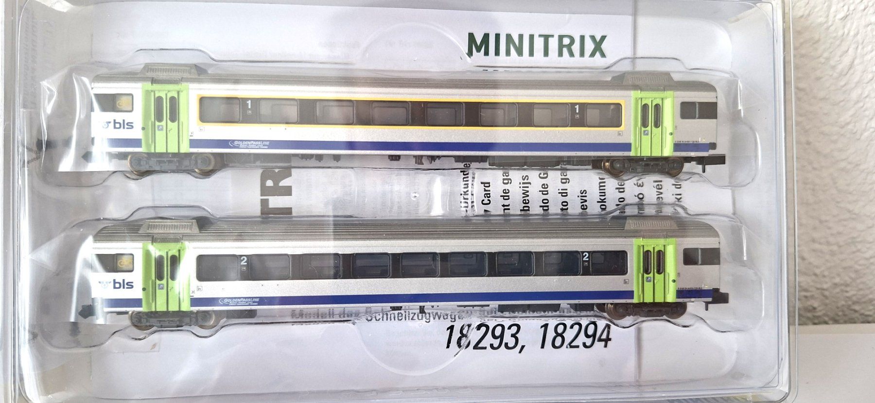 Trix Modellini di ferrovie: Minitrix 2 teiliges SET " Goldenpassline " BLS 18294 – Nuovo e nell'imballaggio originale da Biberist venduto da Ntrains 6