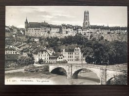 FRIBOURG Vue générale, le Pont de St. Jean sur la Sarine