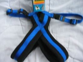Geschirr Supersoft blau/schwarz, M / L