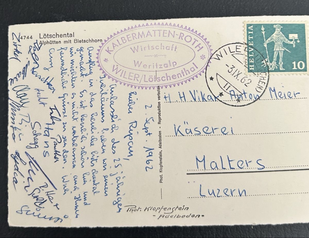 Cartoline postali: Alphütten im Lötschental  – Usato da Horw venduto da Tellbub 1