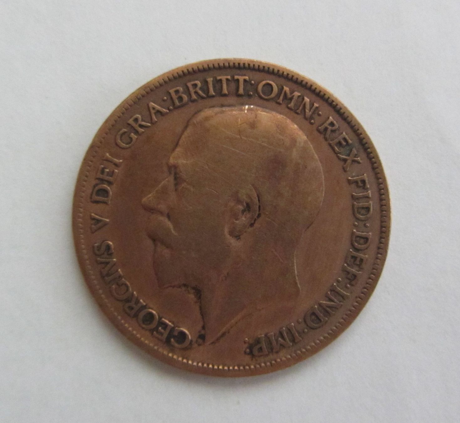 Alle Münzen: UK One Penny Grossbretannien 1920, Bronce – Gebraucht aus Malters von moc_z8d9 3