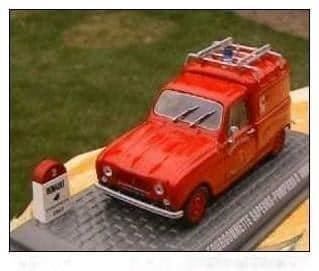 Renault Modellini d'auto: Renault 4 Fourgonnette "Sapeurs Pompiers D' Annonay 1963" – Nuovo e nell'imballaggio originale da Gerlafingen venduto da espero88 7