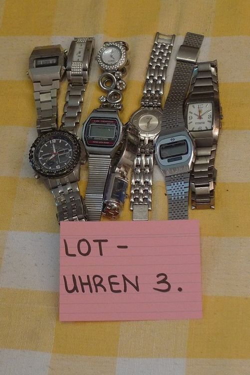 Orologi: LOT-UHREN 3. – Difettoso da Bern venduto da bn1640 3