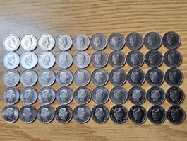 10 Rappen 1969/2019 - Lot 50 Stück!