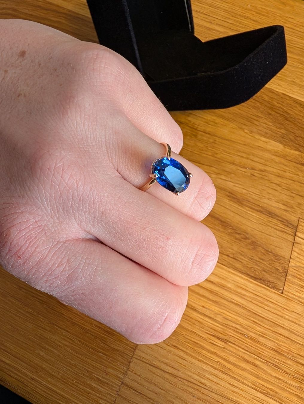 Anelli: Goldring mit Saphir Grosse 7 – Nuovo (secondo la descrizione) da Einsiedeln venduto da mar_6bqc 4