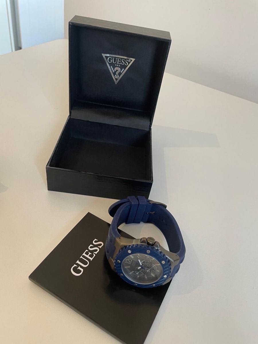 Guess Uhren: Guess Herrenuhr Chronograph Blau mit Box – Neu und originalverpackt aus Basel von Ch2005 1