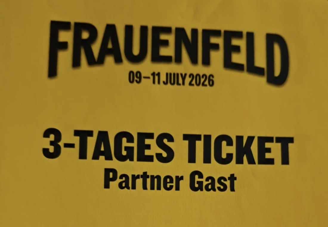 Biglietti: 2x Frauenfeld 3-Tagesticket – Nuovo e nell'imballaggio originale da Zürich venduto da Googely4