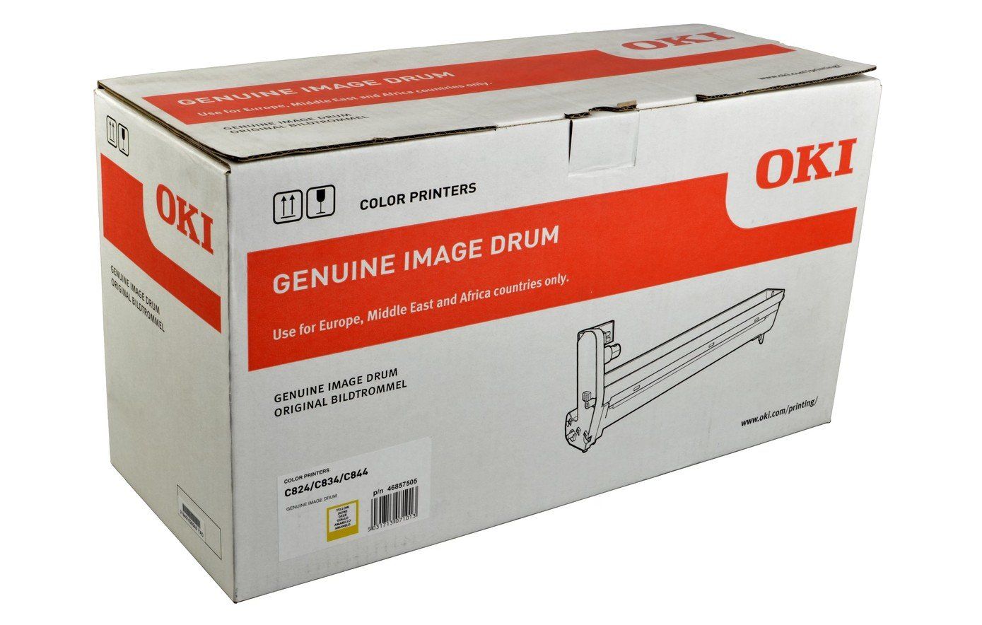 Oki Cartouches & Toner: Original OKI C824, C834, C844 yellow Drum, 46857505 – Neuf avec emballage d'origine à Glattbrugg par copytron