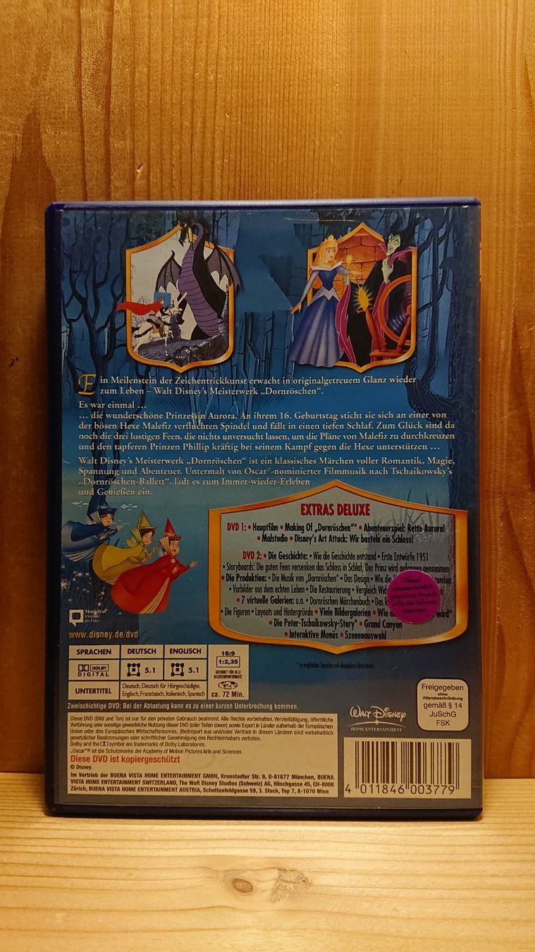 Tutti i DVDs: DORNRÖSCHEN DVD Deluxe Edition Disney – Usato da Wilderswil venduto da Exebub 1