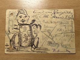 Alte Postkarte, Infanterie-Früezeit, Rarität, Sammlerstück