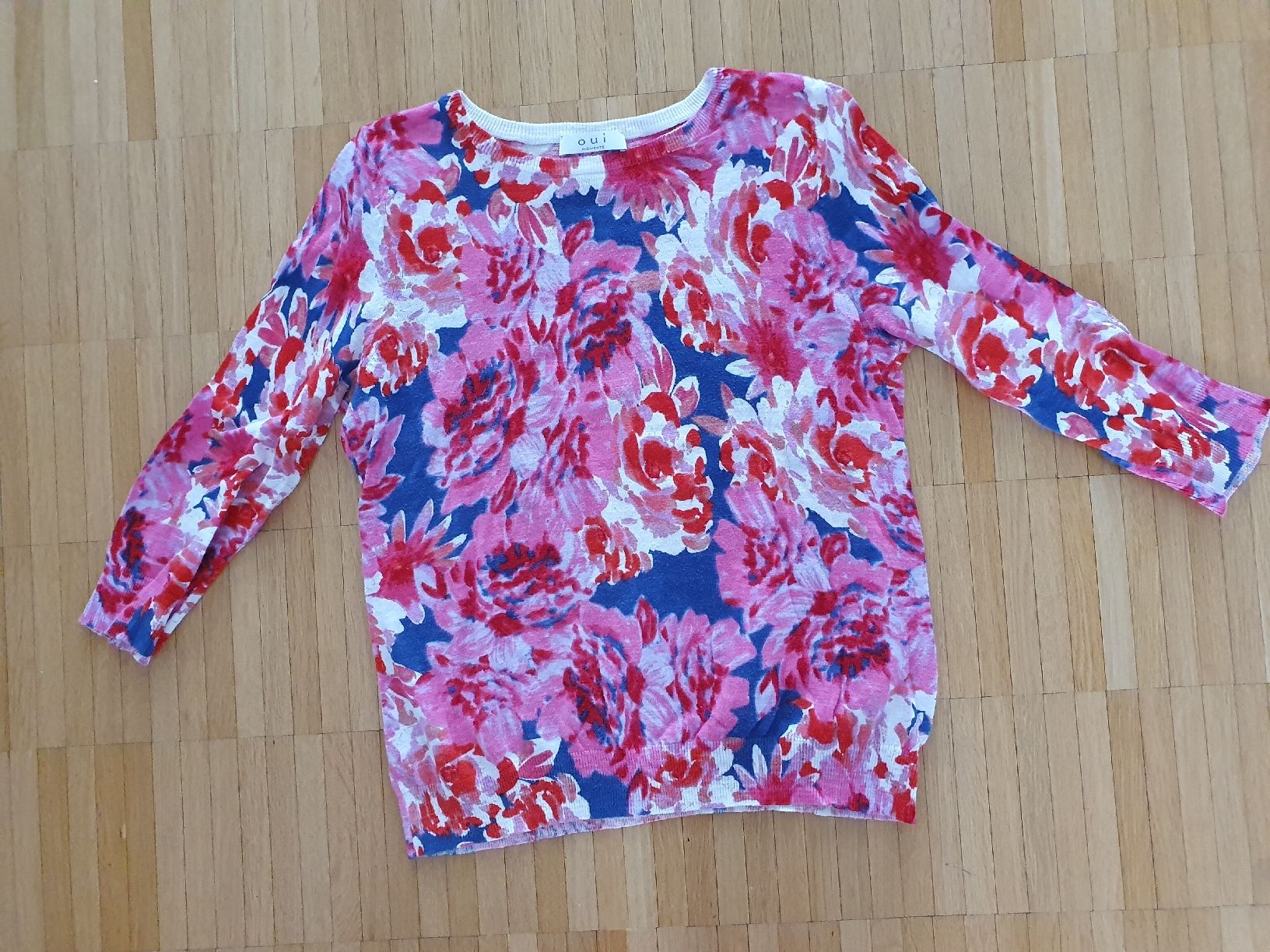 Maglioni & Felpe: Oui - Damen - Pullover - Blumenmuster - Grösse 36 – Usato da Laufenburg venduto da megane1959