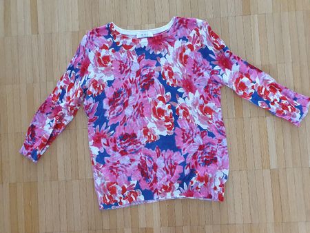 Oui - Damen - Pullover - Blumenmuster - Grösse 36