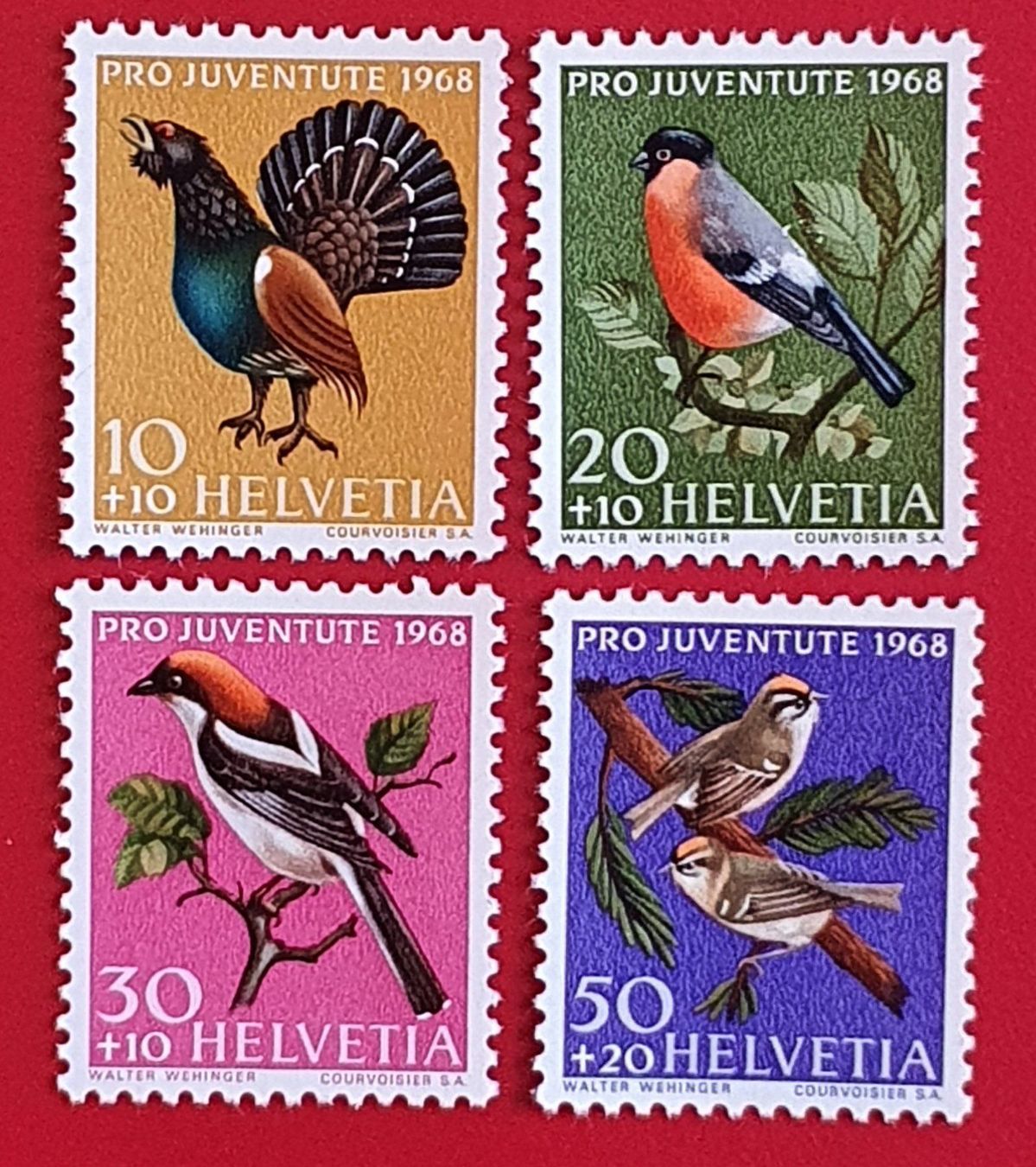 Tutti i francobolli: PRO JUVENTUTE SATZ 224 - 227 1968** POSTFRISCH – Nuovo (secondo la descrizione) da Düdingen venduto da Quartierstrasse