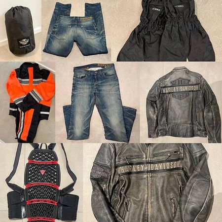 Motorradkleidung (Set, 5-teilig, für Herren)