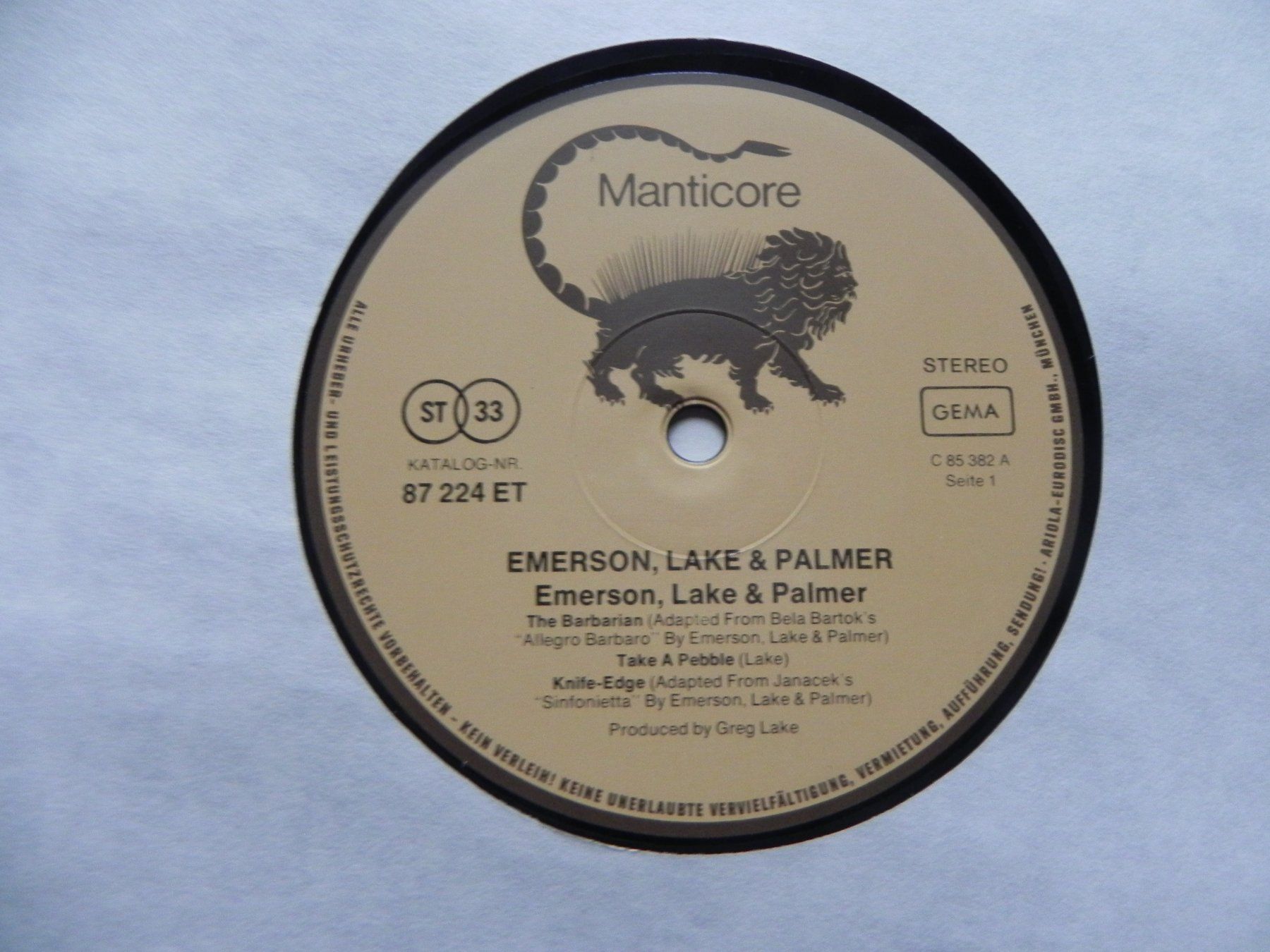 Schallplatten: LP Progressiv Rock Emerson Lake & Palmer 1983 – Gebraucht aus Siebnen von krimsie 3