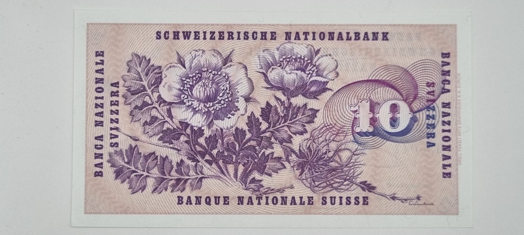 Banconote: Note 10 FR 1977 ungefaltet – Nuovo e nell'imballaggio originale da Bure venduto da chap981 1