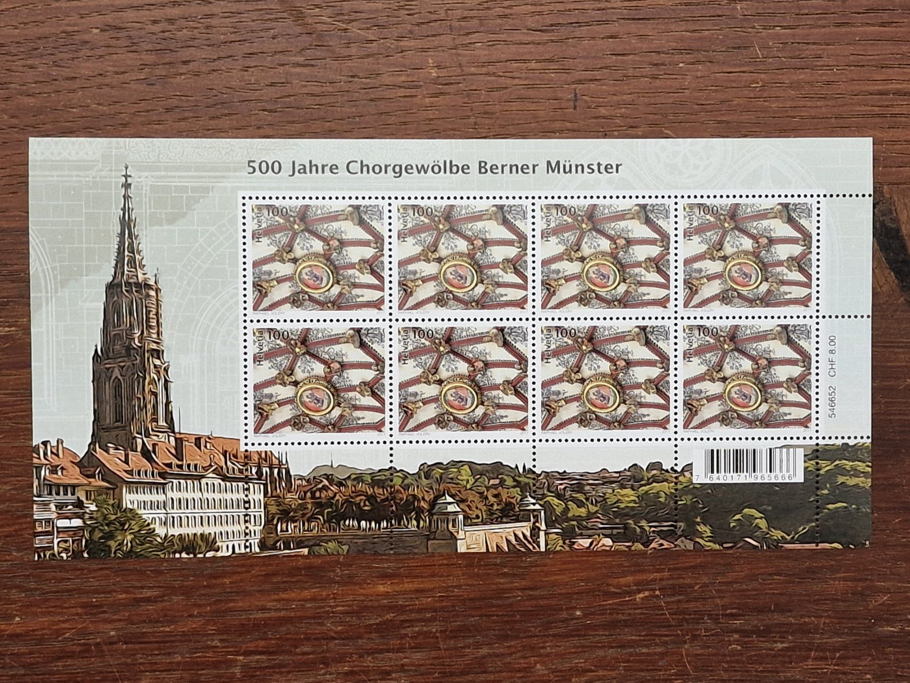Tutti i francobolli: Kleinbogen 2017 - 1652 ** /  "Gewölbe" – Nuovo (secondo la descrizione) da Aesch LU venduto da briefmarken.uray