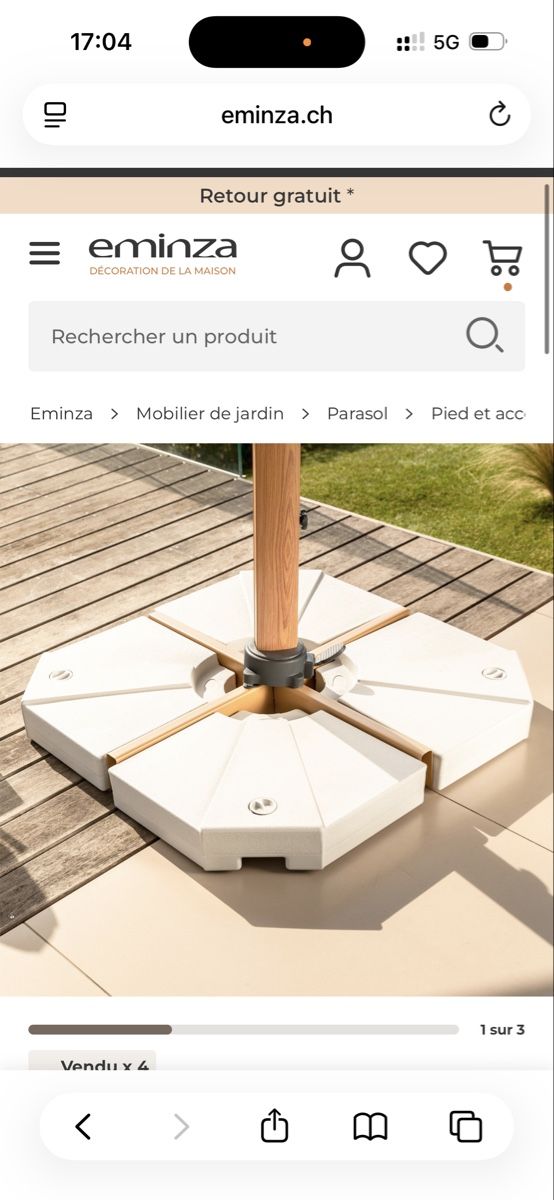 Altro: Pieds parasol  – Usato da Estavayer-le-lac venduto da kmorosini